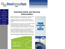 Tablet Screenshot of diesel-service-parts.com